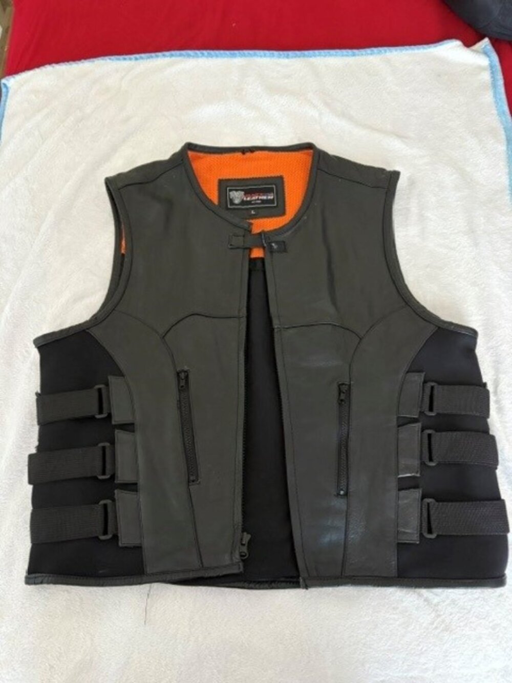 Vance Leather, Men's Large Leather Vest